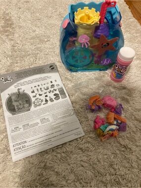 Mattel Polly Pocket Blue and Pink Ocean Playset